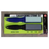 New 2 PC Sharpening Stone Set.