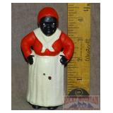 Vintage Style Cast Iron 4" Aunt Jemima Bank.