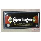 Framed "Copenhagen" Advertising Sign.