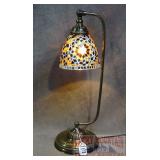 Beautiful Hand Made Mosaic Desk Lamp.