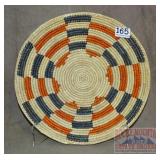 Beautiful Hand Woven Native Am. Style 14' Basket.
