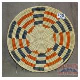 Beautiful Hand Woven Native Am. Style 14" Basket.