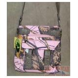 New Pink Camo Concealed Carry Crossbody Purse.