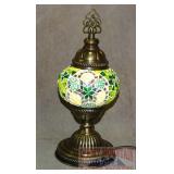 Beautiful Green Mosaic Accent Lamp.