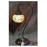 Beautiful Multi-Color Mosaic Hanging Globe Lamp.