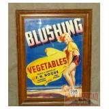 Vintage Style 'Blushing Vegetables' Advertisement.