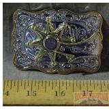 Western Style Youth Belt Buckle W/ Spur.