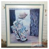 Large Framed Girl Print.