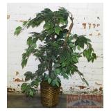 Artificial Ficus Tree in Basket.