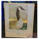 Custom Framed Goose Print.