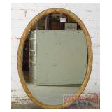 Vintage Fancy Gold Gilt Oval Mirror.  32' High.