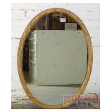 Vintage Fancy Gold Gilt Oval Mirror.  32" High.