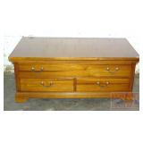 Riverside Cherry 3 Drawer Coffee Table/Chest.