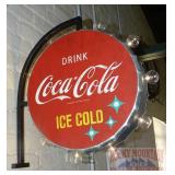 Cool 'Coca-Cola' Marquee Sign W/ Metal Frame.