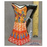 Hand Painted 7' Porcelain Pitcher.