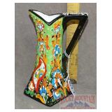 Hand Painted 7' Porcelain Pitcher.