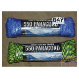 2 New 100' Bundles of 550 Paracord.