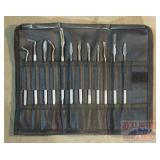 New 12 PC Stainless Steel Carving Set.