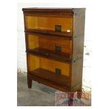 Globe-Wernicke Oak 3 Section Lawyer