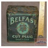 Vintage Belfast Cut Plug Tobacco Tin.