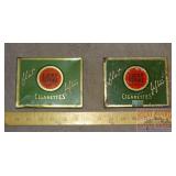 2 Vintage Lucky Strike Cigarette Tins.