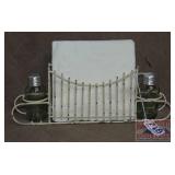 Shabby Chic Mason Jar S & P & Napkin Holder.