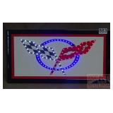 Cool "Corvette" LED Lighted Sign.  10X19.