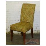 Side Chair W/ Tapestry Style Upholstery.