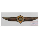 Vintage Dodge Brothers Winged Enamel Emblem.