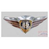 Vintage Dodge Brothers Winged Enamel Emblem.