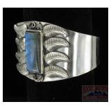 Wonderful Sterling & Labradorite Cuff Bracelet.