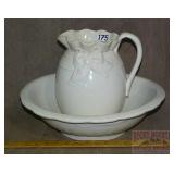 Vintage East Liverpool Potteries Pitcher & Bowl.