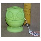 Vintage Fenton Owl Fairy Lamp.