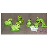 Lefton & Other Vintage Frog Figurines.