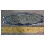 Vintage "Seagrave" Fire Truck Emblem.