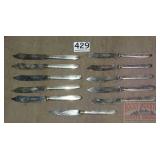 Vintage Silverplate Butter Knife Set.