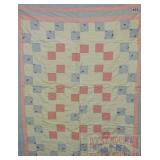 Vintage Quilted Baby Quilt.