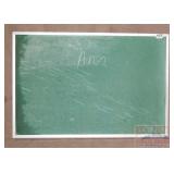 Vintage Chalk Board w/ Aluminum Frame.