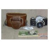 Vintage Exakta 35mm Camera W/ Manual & Case.