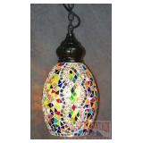 Fantastic Multi-Color Mosaic Hanging Pendant Lamp.