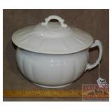 Vintage Ironstone Chamber Pot W/ Lid.