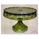 Fostoria Coin Glass Pedestal Cake Stand.