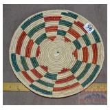 Wonderful Hand Woven Native Am. Style Basket, 14'.