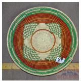 Wonderful Hand Woven Native Am. Style Basket, 14".