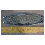 Vintage 'Seagrave' Fire Truck Emblem.