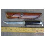 Vintage Case Straight Blade Knife & Sheath.