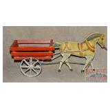 Fantastic Gibbs Vintage Horse Drawn Wagon.