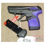 New Taurus Purple Spectrum .380 ACP SA Pistol.