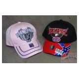 'Born to Ride' & 'Rebel' Baseball Caps, One Size.