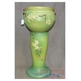 Roseville Apple Blossom Jardinere & Pedestal.